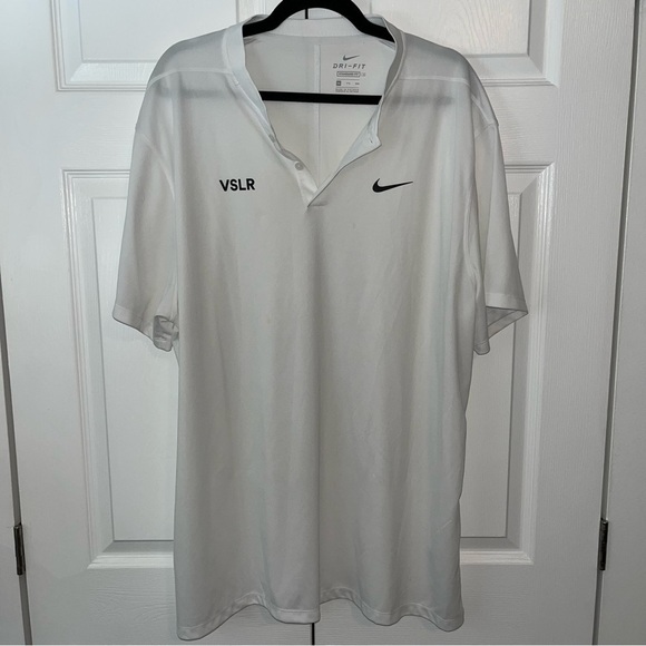 White Nike Dri Fit Men's Polo Shirt Size XXL - Picture 1 of 7